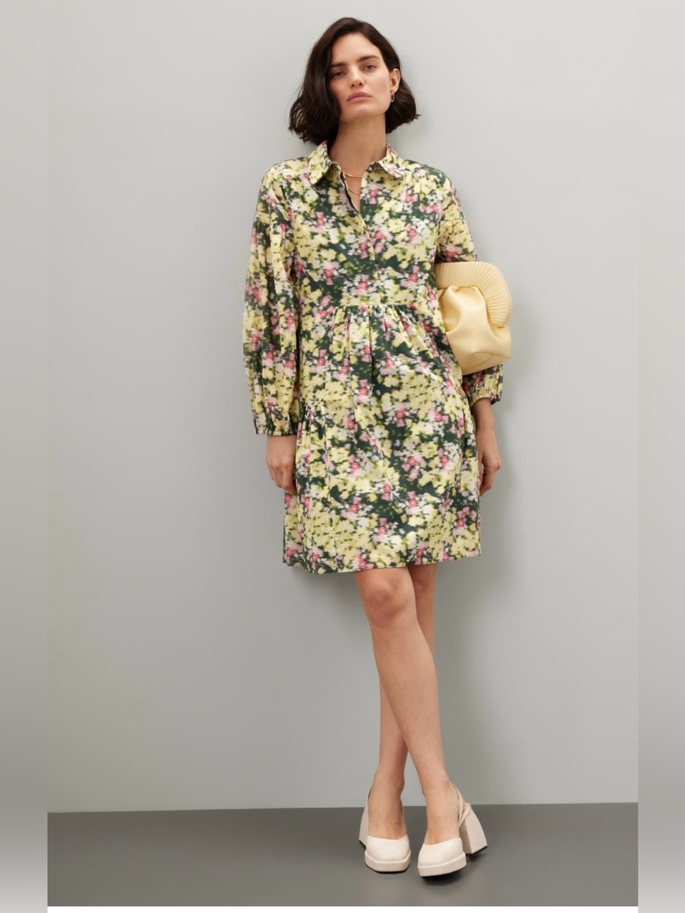 Hofmann Copenhagen~Floral Shirt Luna Mini Dress~Size 36 (US 2-4)~$380~